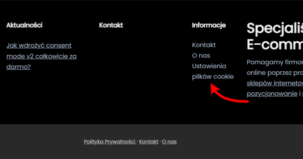 Soptka cookie consent